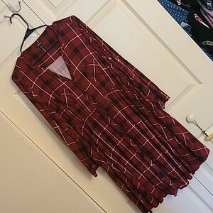 Red flannel torrid dress